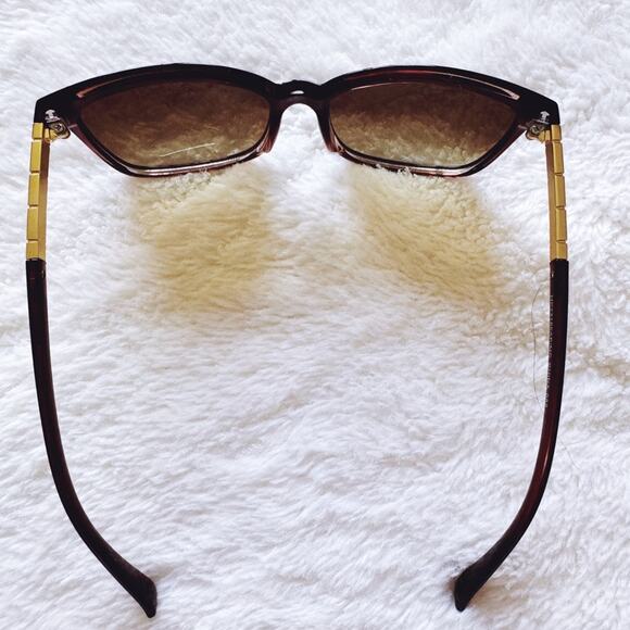 Joanne Clear Brown Square Sunglasses - Picture 9 of 14